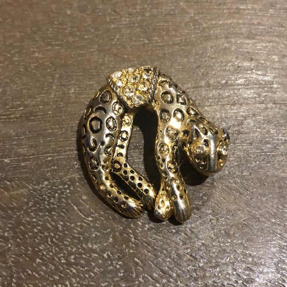 Vintage Leopard Brooch - Picture 1 of 3